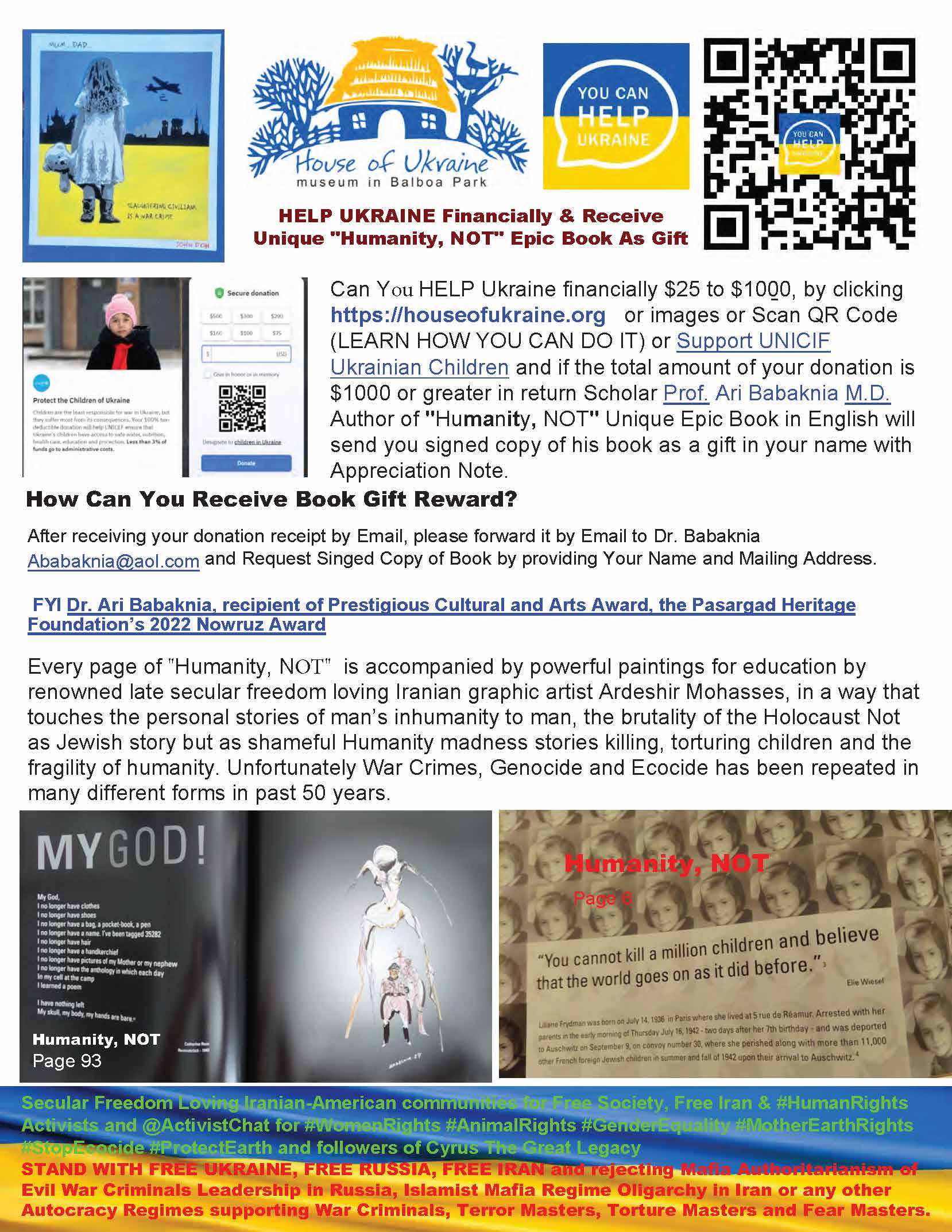 Can You HELP Ukraine financially $25 to $1000?